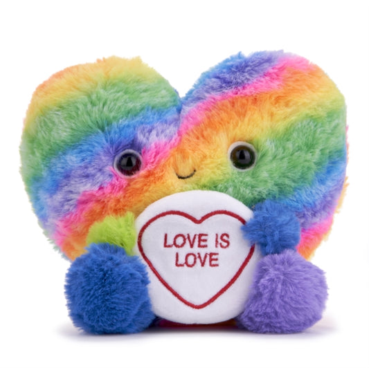 Book cover of: Love Hearts 7"Rainbow Heart Plush Gift