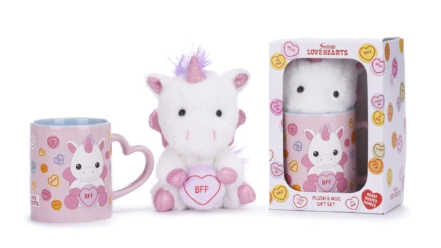 Book cover of: Love Hearts Unicorn Bff Mug And Plush Set