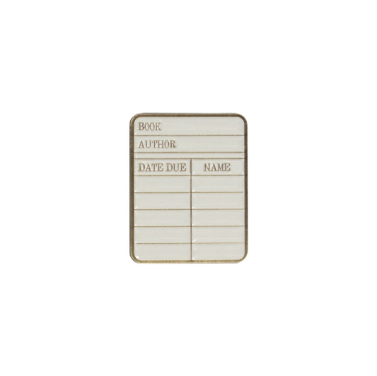 Book cover of: Pin Badge - Pulteney Press (Library card)