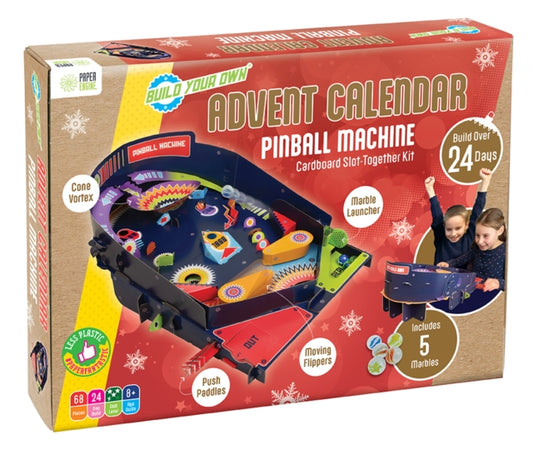 Build Your Own Pinball Machine Cardboard Slot-Together Kit