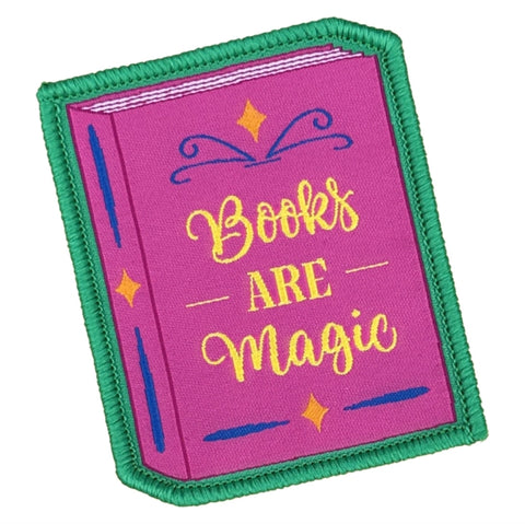 Books Are Magic Sew On Patch