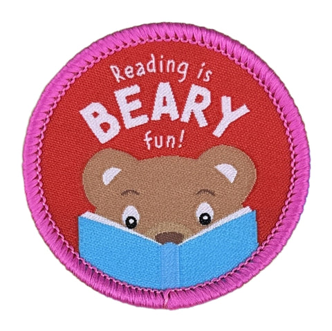 Reading is Beary Fun Sew On Patch