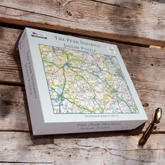 Book cover of: OS Map 500 Piece Premium Jigsaw Puzzle - Peak District National Park