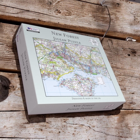 OS Map 500 Piece Premium Jigsaw Puzzle - New Forest National Park