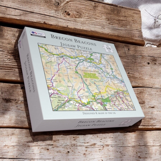 Book cover of: OS Map 500 Piece Premium Jigsaw Puzzle - Brecon Beacons National Park