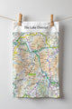 Book cover of: OS Map Tea-towel - Lake District National Park