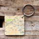Book cover of: OS Map Wooden Square Key-ring - Dartmoor National Park