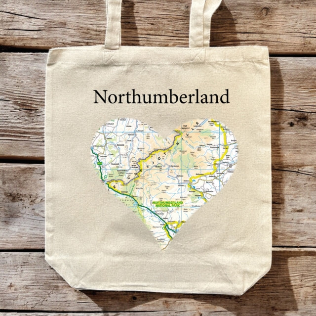 Book cover of: OS Map Premium Canvas Tote Bag - Northumberland National Park