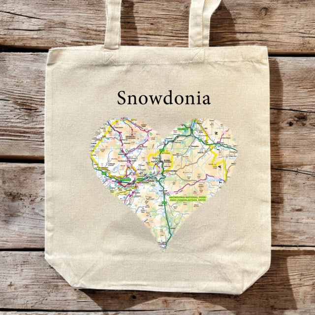 Book cover of: OS Map Premium Canvas Tote Bag - Snowdonia National Park