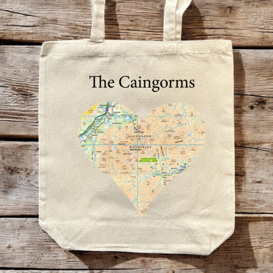Book cover of: OS Map Premium Canvas Tote Bag - Cairngorms National Park