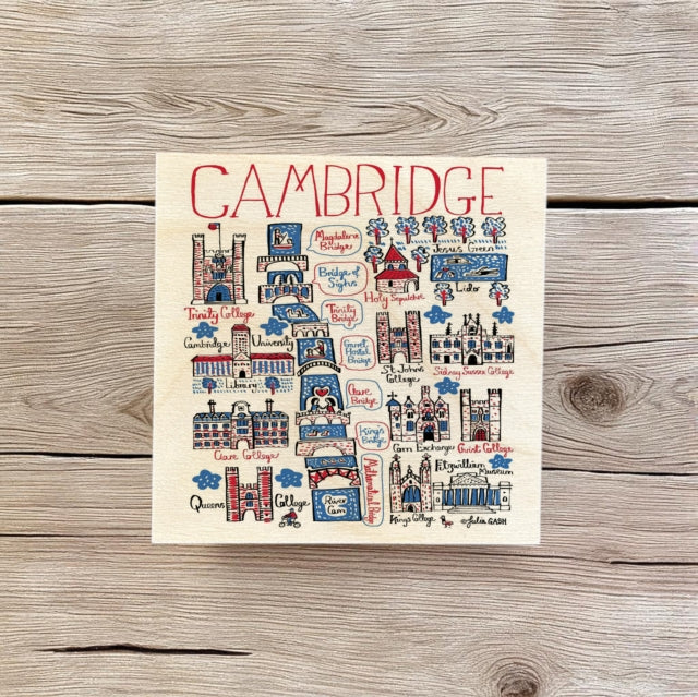 Julia Gash Wooden Coaster - Cambridge