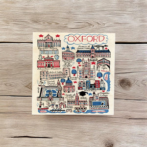Julia Gash Wooden Coaster - Oxford