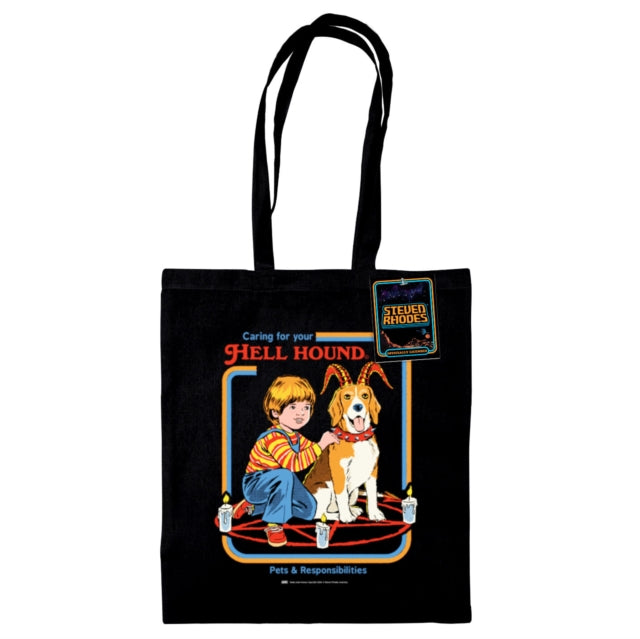 Book cover of: Steven Rhodes (Hell Hound) Black Tote Bag