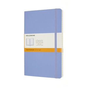 Moleskine Large Ruled Softcover Notebook: Hydrangea Blue