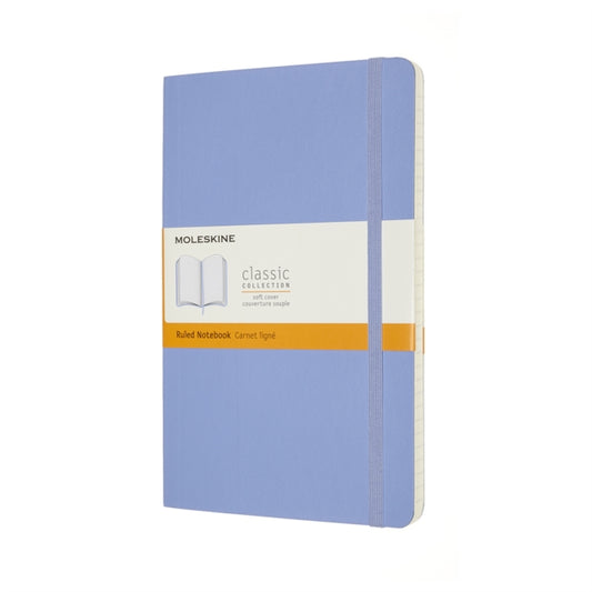 Moleskine Large Ruled Softcover Notebook: Hydrangea Blue
