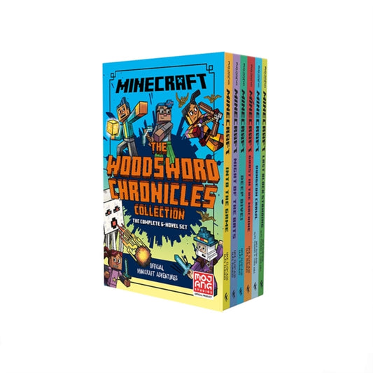 Book cover of: Minecraft Woodsword Chronicles 6 Book Slipcase. By: Nick Eliopulos