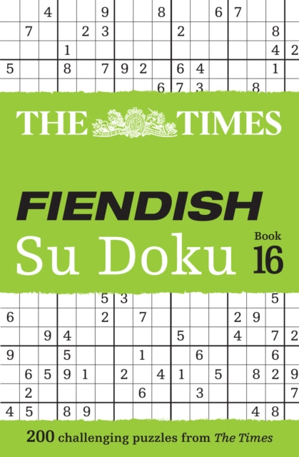 Book cover of: Times Fiendish Su Doku Book 16. By: The Times Mind Games