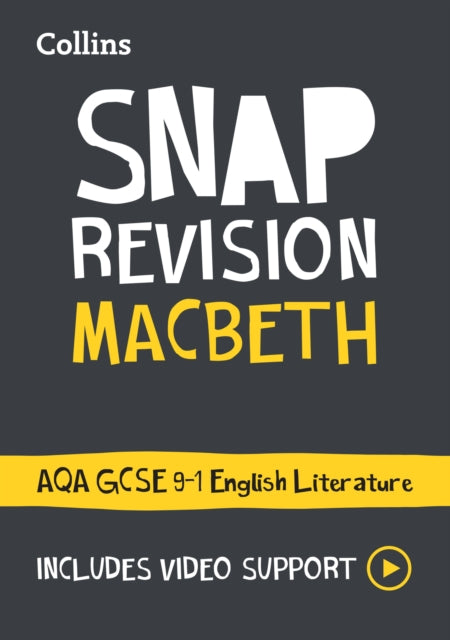 Macbeth: AQA GCSE 9-1 English Literature Text Guide, Ideal for the 2025 and 2026 Exams 9780008551520 Collins Collins GCSE