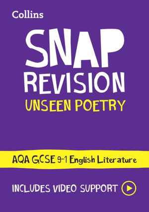 AQA Unseen Poetry Anthology Revision Guide, Ideal for the 2025 and 2026 Exams