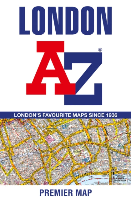 Book cover of: London A-Z Premier Map
