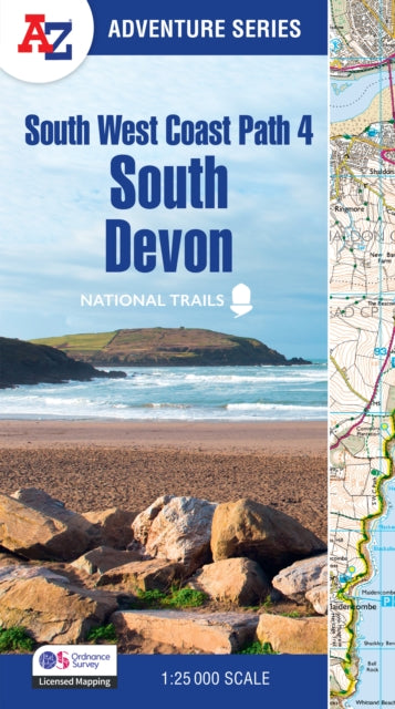 South West Coast Path 4 – South Devon, With Ordnance Survey Mapping