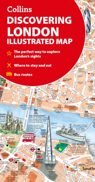 Book cover of: Discovering London Illustrated Map