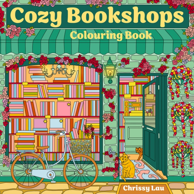 Book cover of: Cozy Bookshops: Colouring Book