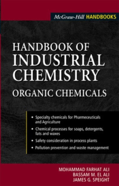 Book cover of: Handbook of Industrial Chemistry. By: M. Farhat Ali