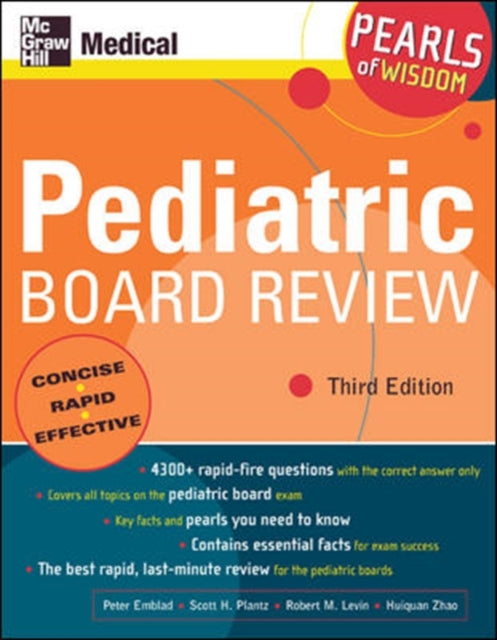 Book cover of: Pediatric Board Review: Pearls of Wisdom, Third Edition