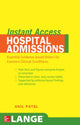 Book cover of: LANGE Instant Access Hospital Admissions. By: Anil M. Patel