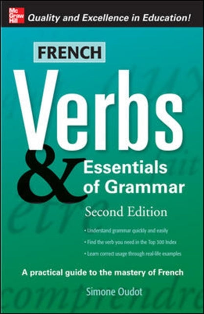 Book cover of: French Verbs & Essentials of Grammar, 2E. By: Simone Oudot