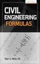 Book cover of: Civil Engineering Formulas. By: Tyler Gregory Hicks
