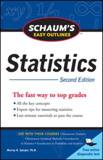 Book cover of: Schaum's Easy Outline of Statistics, Second Edition. By: Murray R. Spiegel