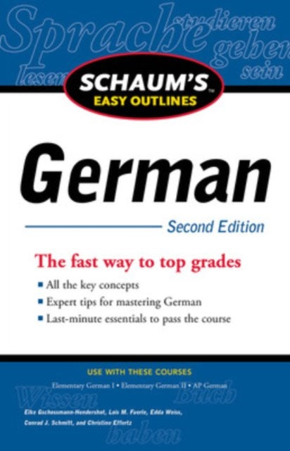 Book cover of: Schaum's Easy Outline of German, Second Edition