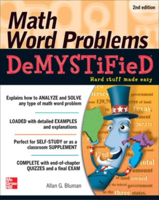Book cover of: Math Word Problems Demystified 2/E. By: Allan G. Bluman