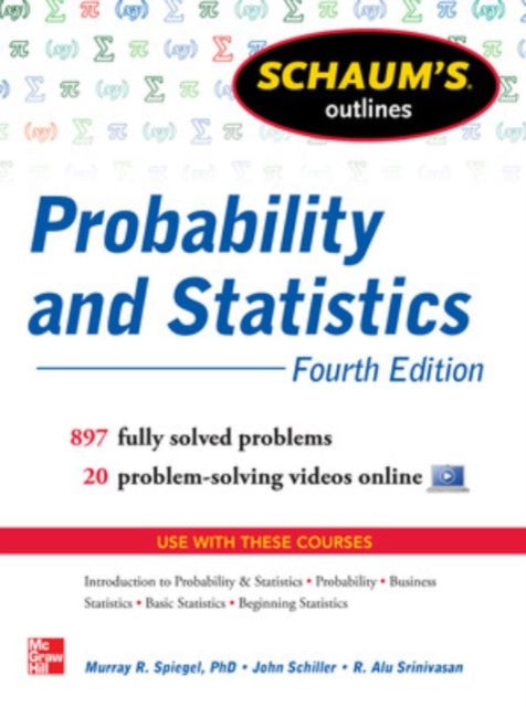 Book cover of: Schaum's Outline of Probability and Statistics
