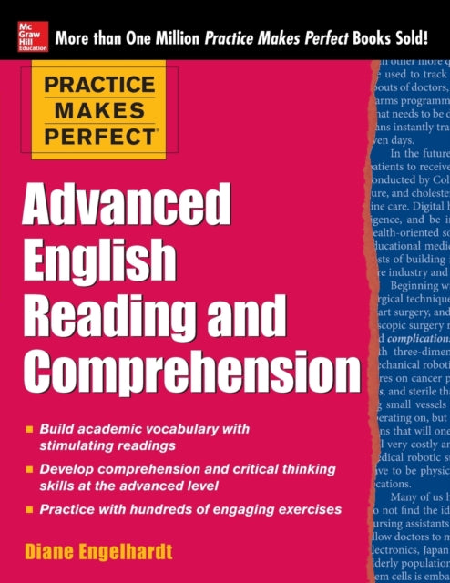 Book cover of: Practice Makes Perfect Advanced English Reading and Comprehension. By: Diane Engelhardt