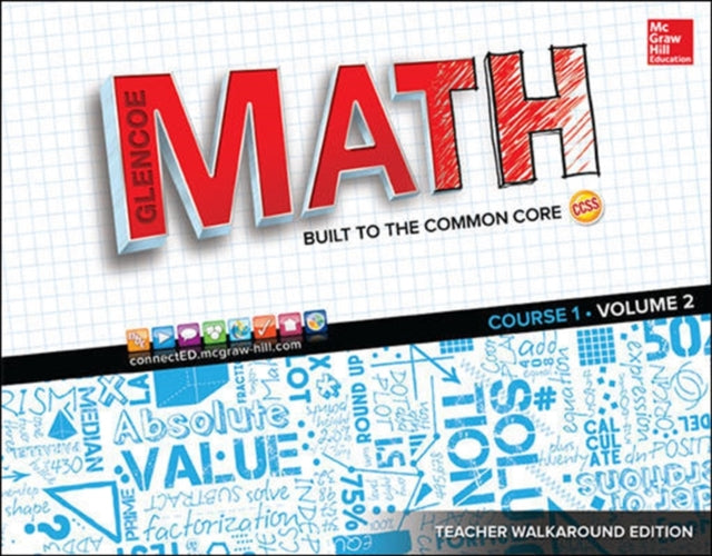 Book cover of: Glencoe Math, Course 1, Teacher Walkaround Edition, Volume 2