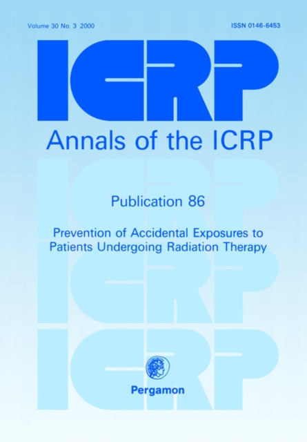 Book cover of: ICRP Publication 86. By: ICRP