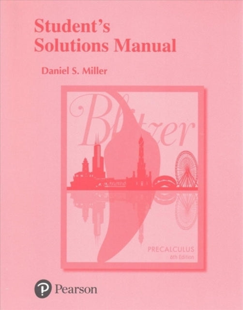 Book cover of: Student's Solutions Manual for Precalculus. By: Robert Blitzer