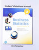 Book cover of: Student Solutions Manual for Business Statistics. By: Donnelly, Robert A., Jr.