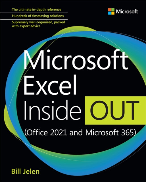 Book cover of: Microsoft Excel Inside Out (Office 2021 and Microsoft 365). By: Bill Jelen