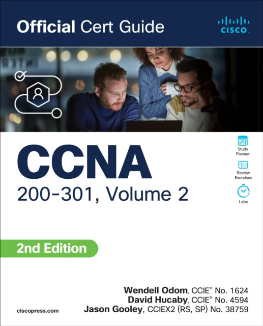 Book cover of: CCNA 200-301 Official Cert Guide, Volume 2. By: WENDELL ODOM