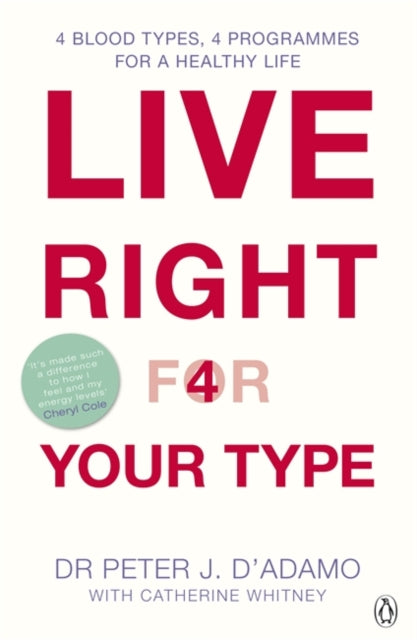 Book cover of: Live Right for Your Type. By: Peter D'Adamo