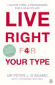 Book cover of: Live Right for Your Type. By: Peter D'Adamo
