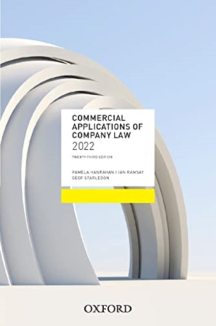 Book cover of: Commercial Applications of Company Law 2022. By: Pamela Hanrahan
