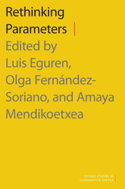 Book cover of: Rethinking Parameters. By: Luis Eguren