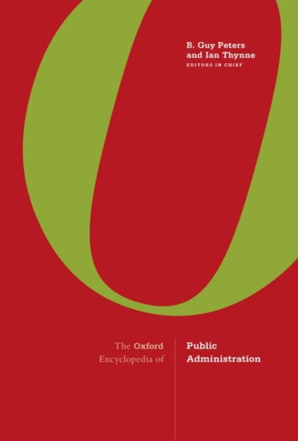 Book cover of: Oxford Encyclopedia of Public Administration. By: B. Guy Peters