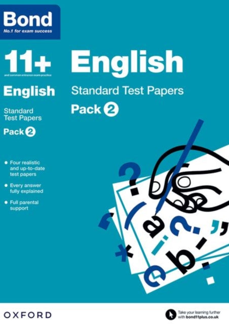Book cover of: Bond 11+: English: Standard Test Papers: Ready for the 2025 exam (for GL Assessment & other 11 plus exams). By: Sarah Lindsay