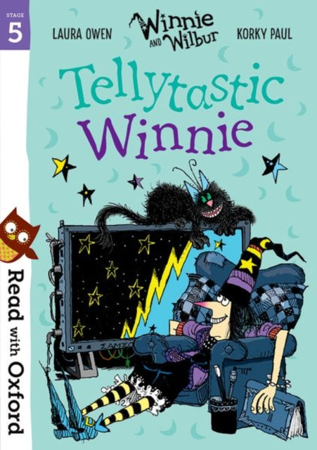 Book cover of: Read with Oxford: Stage 5: Winnie and Wilbur: Tellytastic Winnie. By: Laura Owen